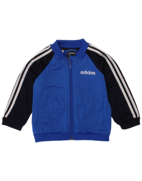Jaqueta Adidas Baby Boys Treino Top 9-12 Meses Azul Colorblock Esportes
