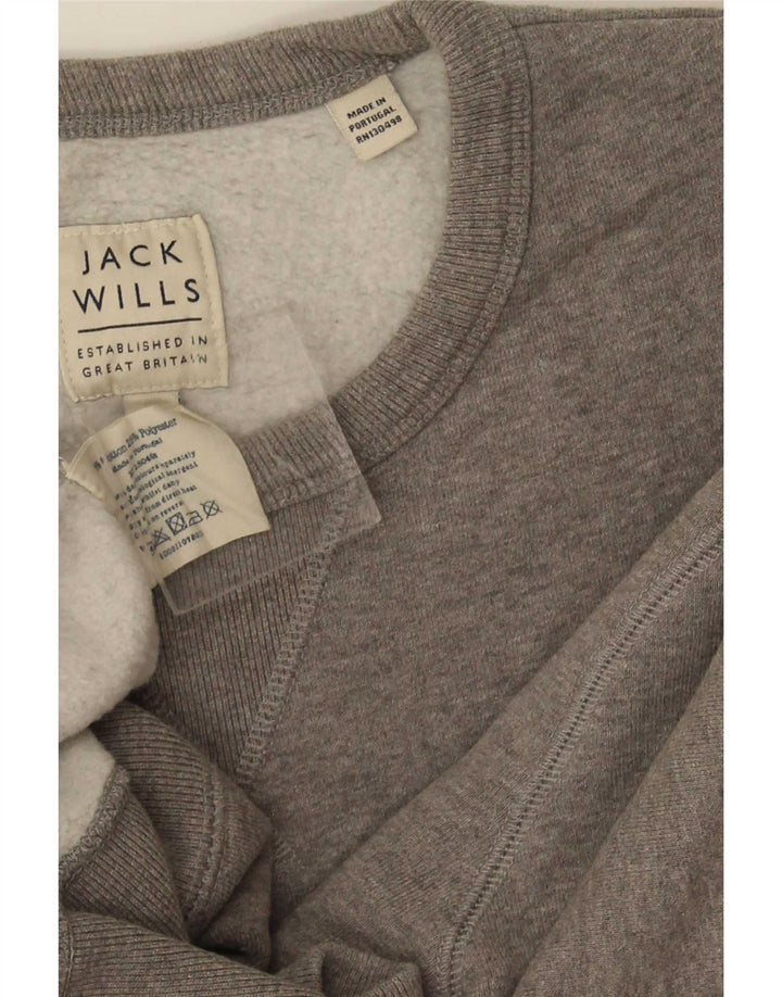Jack Wills moletom masculino jumper médio algodão cinza