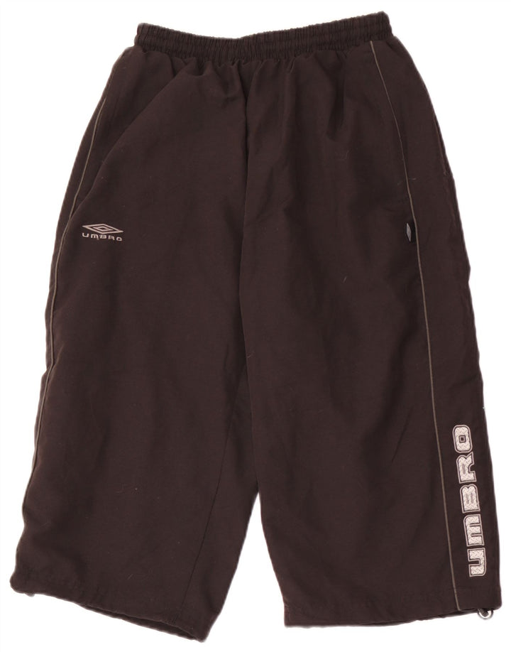 Calça de treino masculina UMBRO Graphic Capri pequena preta