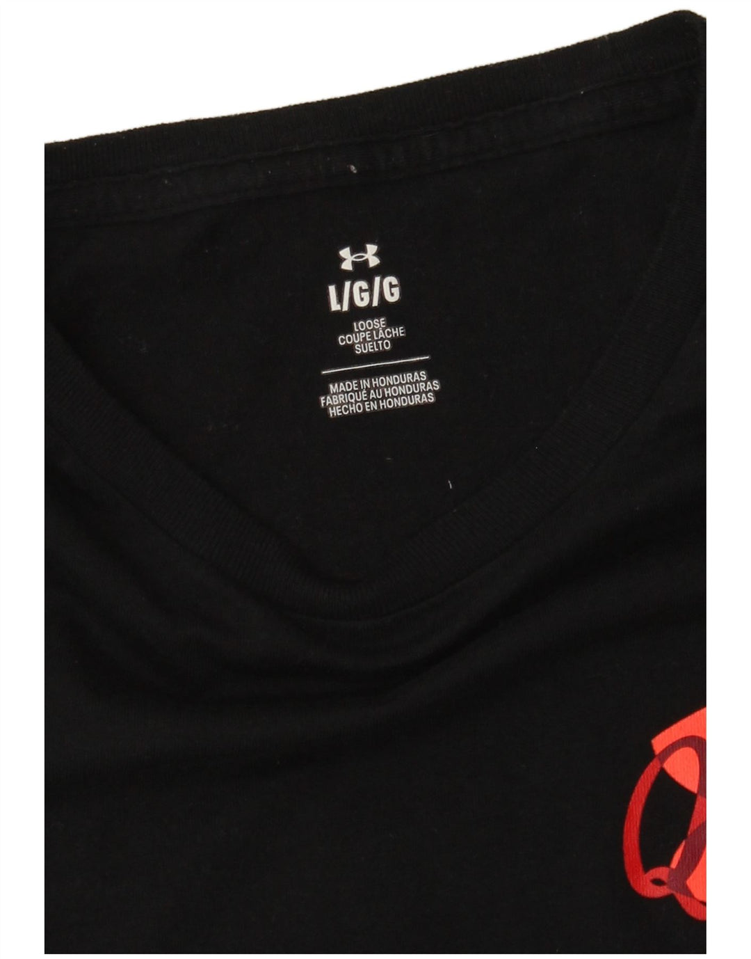 Camiseta gráfica masculina Under Armour grande preta