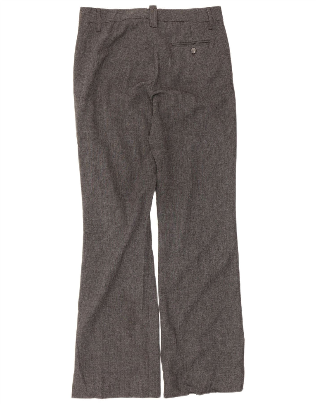 Zara Calça feminina Bootcut Chino EU 38 Pequeno W28 L32 Cinza