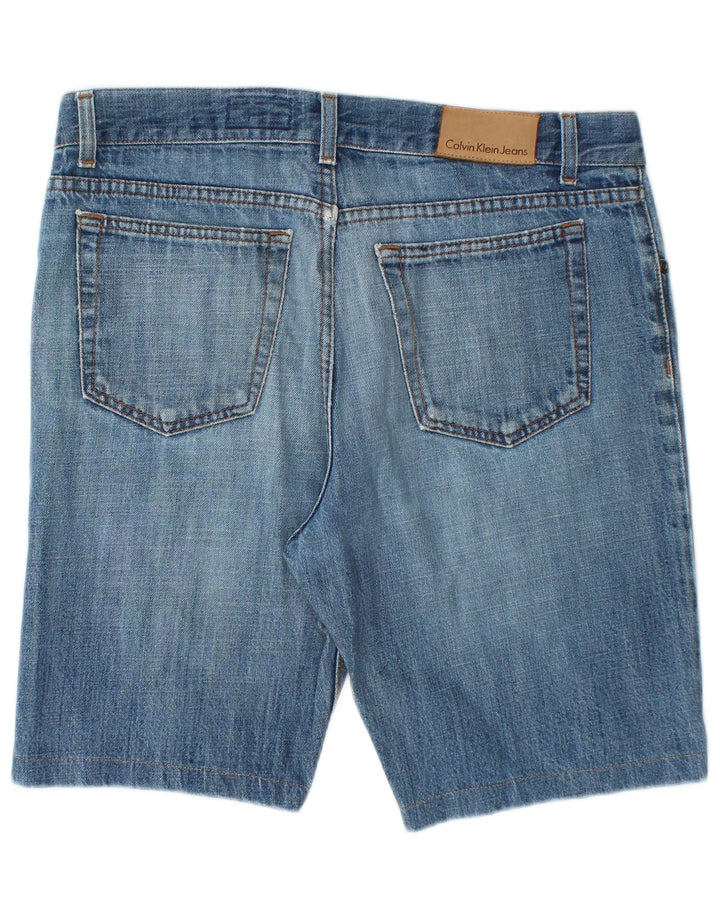 Shorts jeans masculino CALVIN KLEIN W34 grande algodão azul