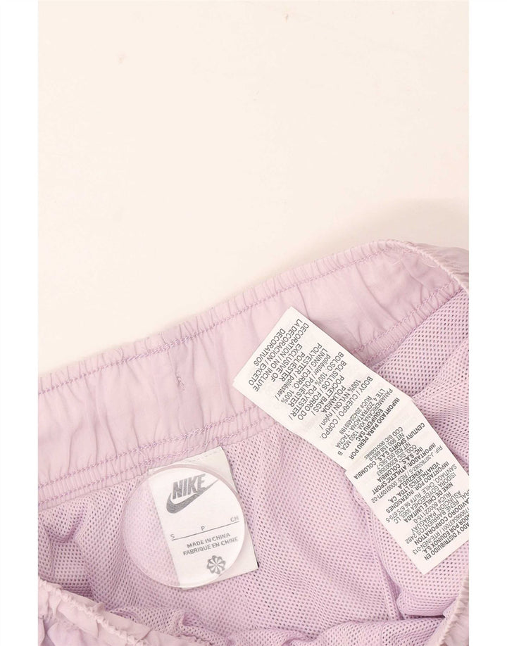 Shorts esportivos femininos Nike UK 8 pequeno roxo poliéster