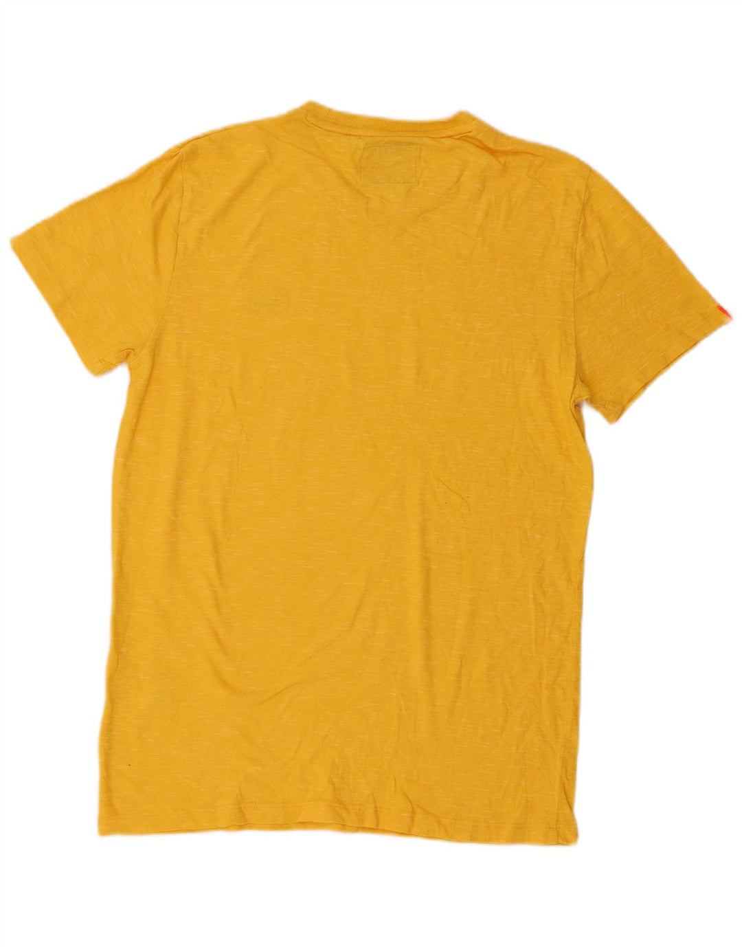 Camiseta masculina Superdry Top médio algodão amarelo