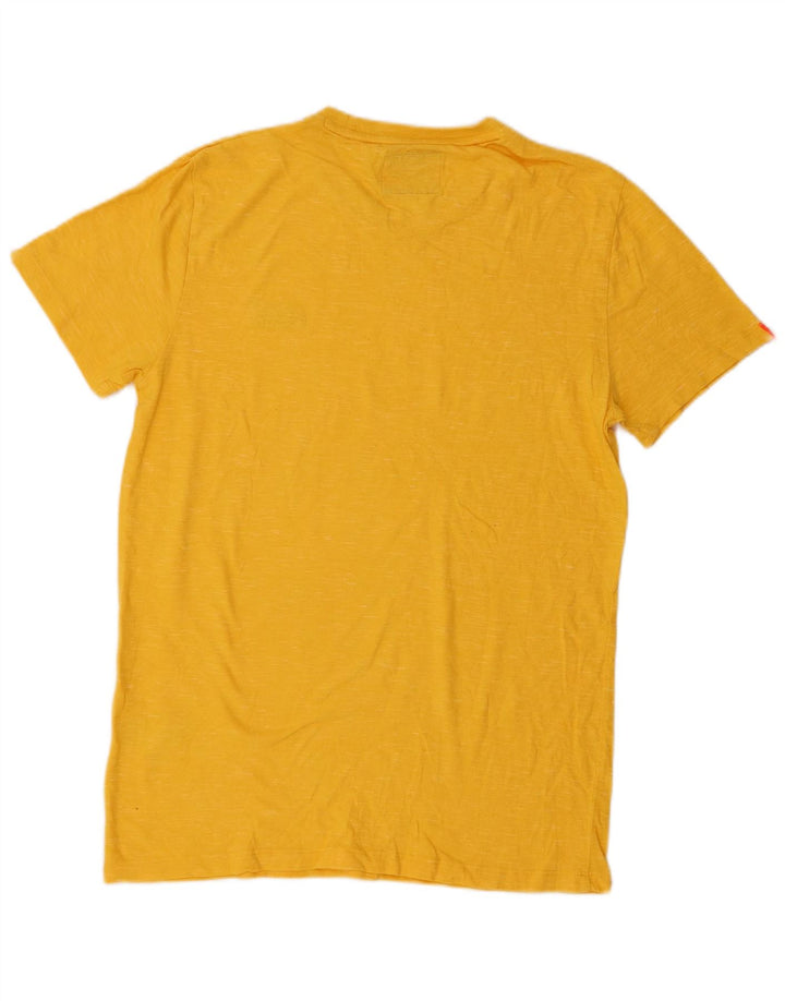 Camiseta masculina Superdry Top médio algodão amarelo