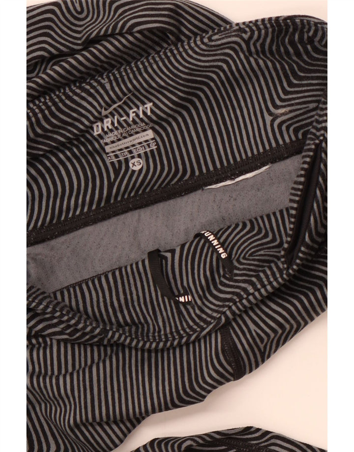 Leggings Nike Dri Fit Feminina UK 6 XS Cinza Pinstripe