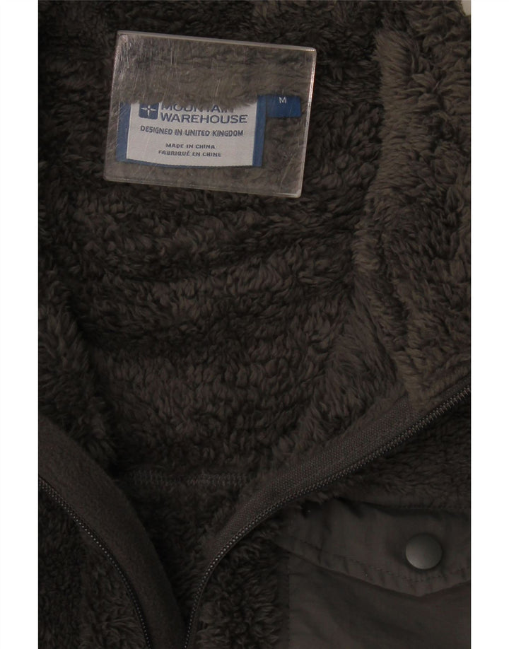 Mountain Warehouse Mens Zip Neck Fleece Jumper Poliéster Cinza Médio