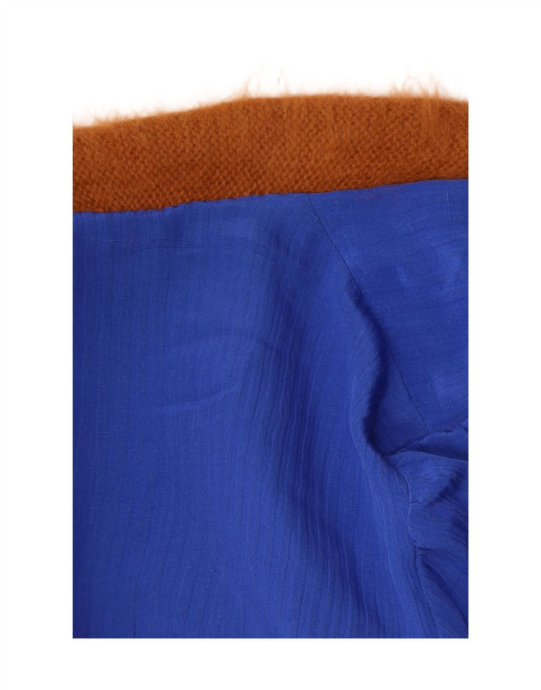 Suéter cardigã feminino vintage com palangre aberto Reino Unido 14 médio marrom paisley