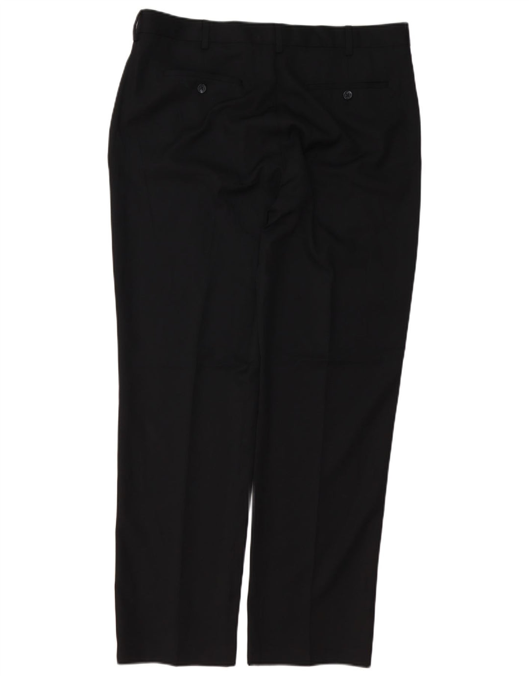 Calça masculina Izod de terno reto W36 L32 poliéster preto