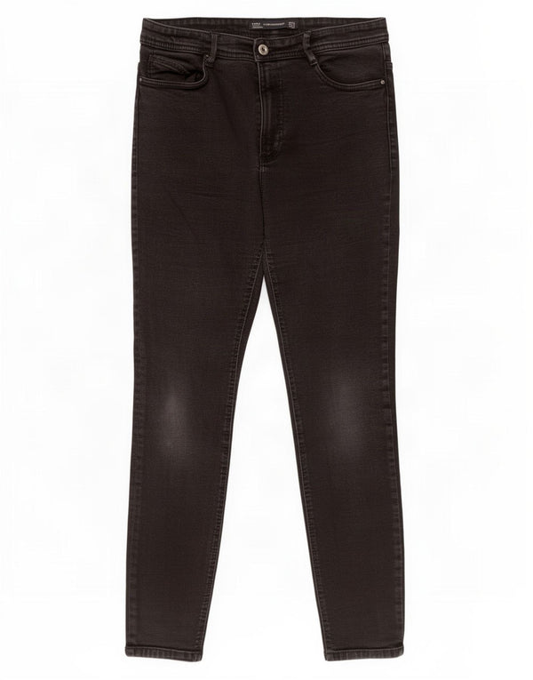 Calça Jeans Skinny Trafaluc Zara Feminina EU 42 Grande W32 L27 Preto