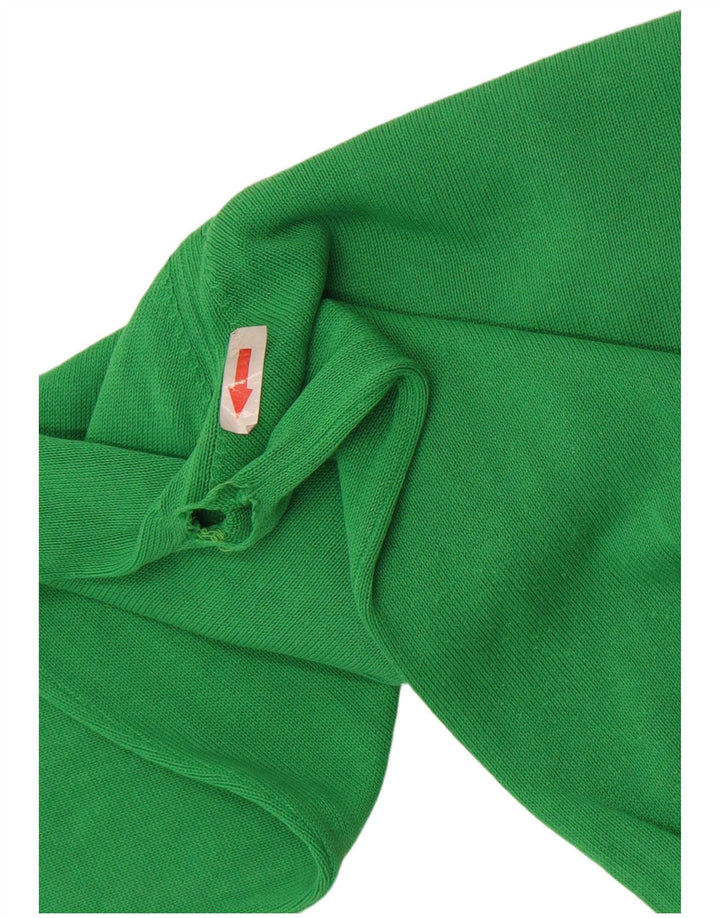 Suéter masculino Lacoste com decote em V tamanho 4 verde médio