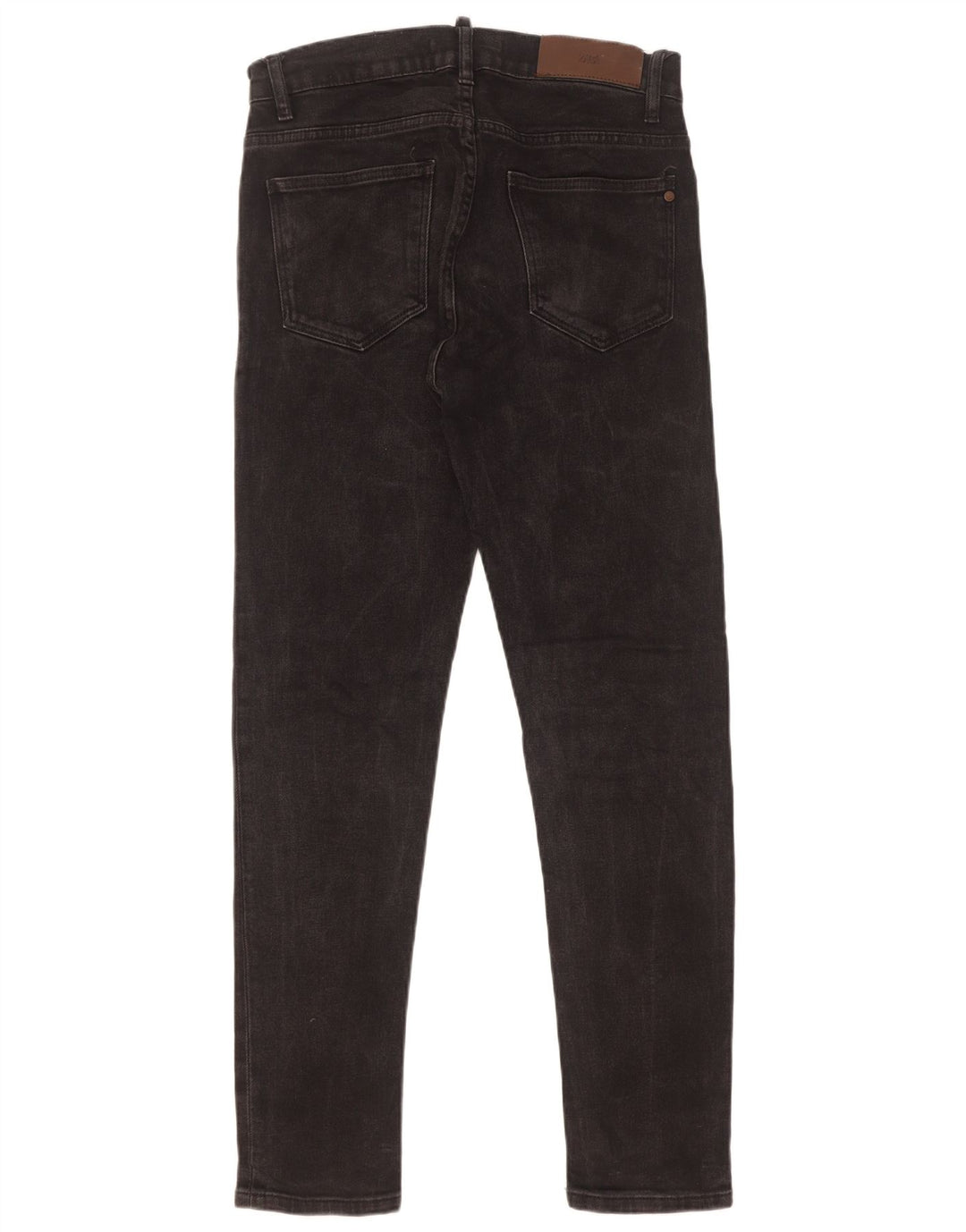 Zara Mens Slim Jeans EU 38 Pequeno W30 L30 Preto