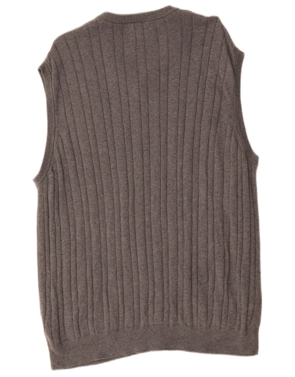 Regata masculina Marks & Spencer com colete 2XL algodão cinza