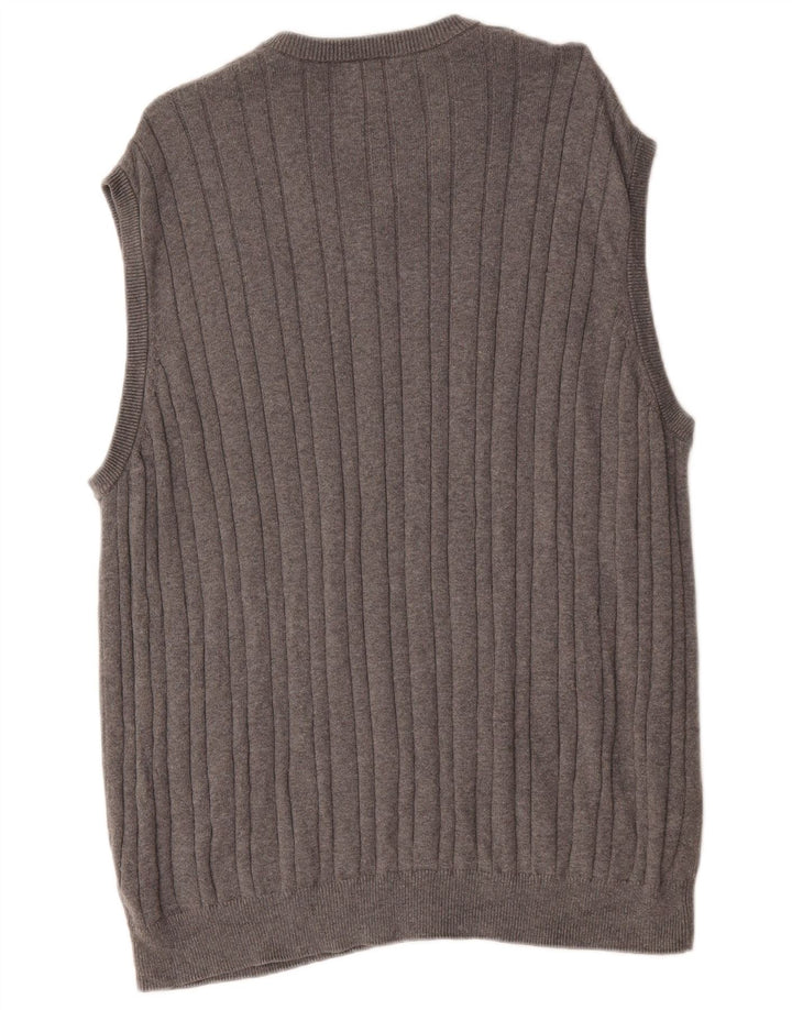 Regata masculina Marks & Spencer com colete 2XL algodão cinza