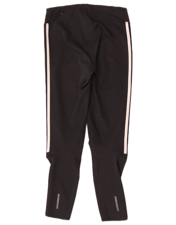 Adidas Womens Climalite Crop Leggings UK 8/10 Pequeno Poliéster Preto