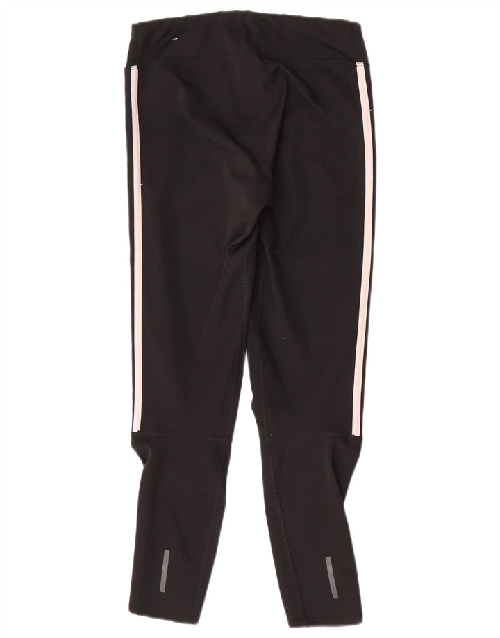 Adidas Womens Climalite Crop Leggings UK 8/10 Pequeno Poliéster Preto