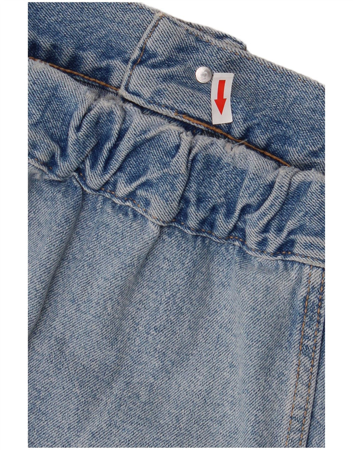 Jaqueta jeans feminina ZARA UK 14 grande algodão azul
