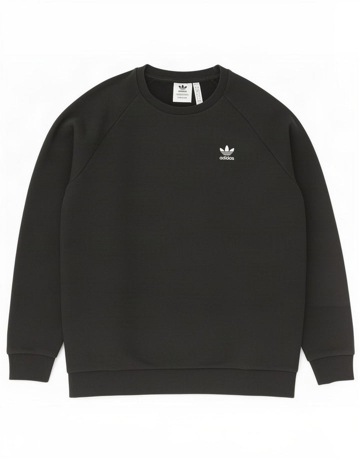 Adidas Mens Primegreen Moletom Jumper Médio Algodão Preto