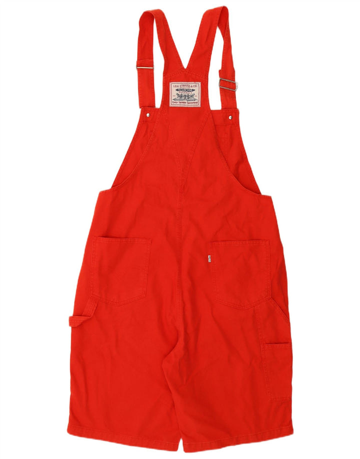 Shorts jeans feminino Levi's Dungarees grande W36 algodão vermelho