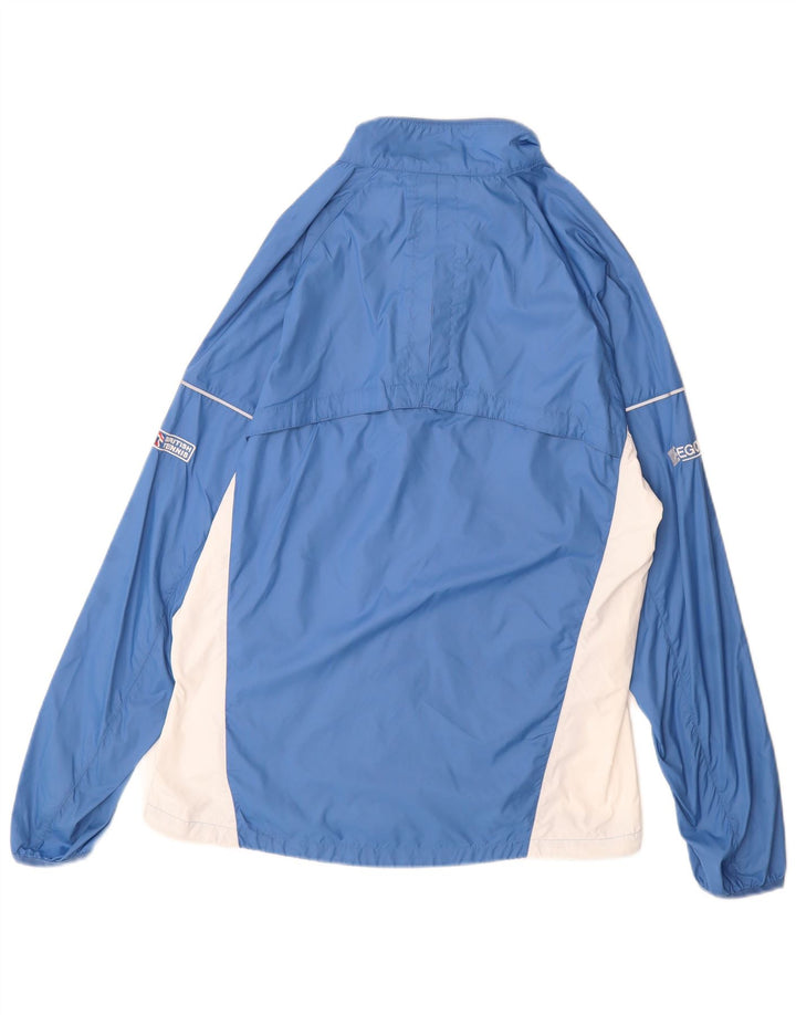 Jaqueta de chuva masculina Nike UK 38 médio azul colorblock nylon