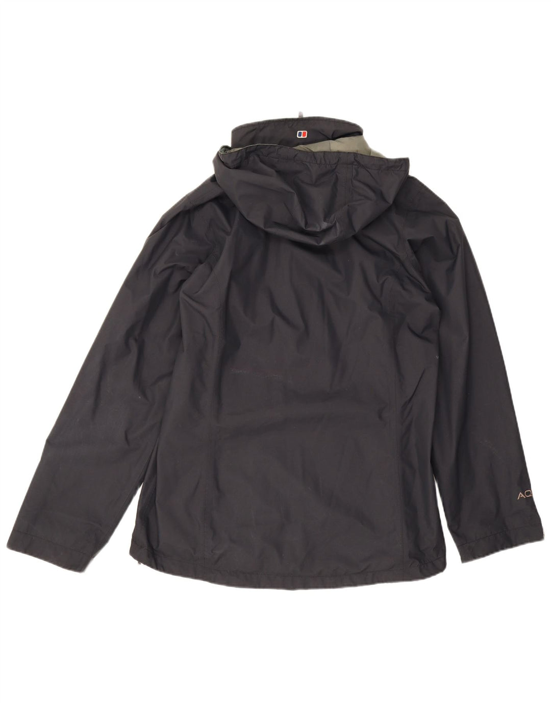 Jaqueta de chuva feminina com capuz Berghaus UK 16 grande azul marinho poliamida