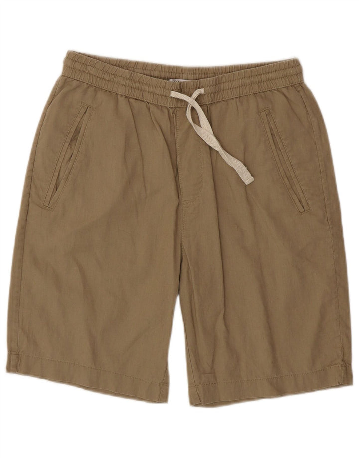 ZARA Mens Casual Shorts Pequeno W29 Bege