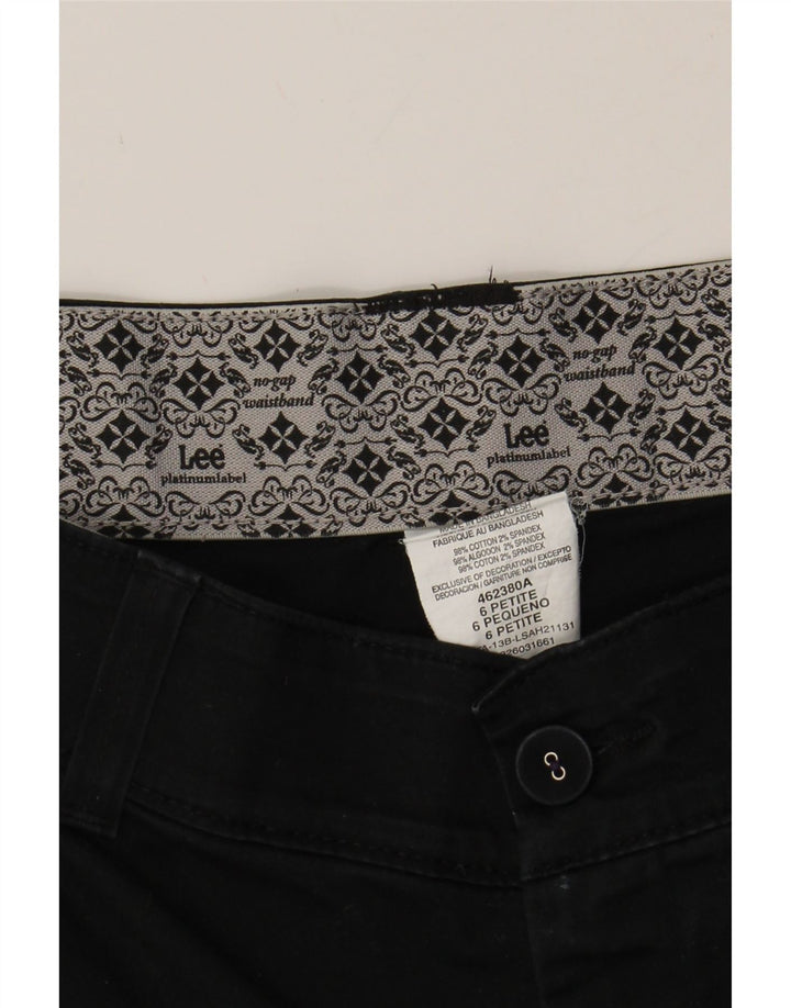 LEE Womens Chino Shorts US 6 Medium W32  Black Cotton Vintage Lee and Second-Hand Lee from Messina Hembry 
