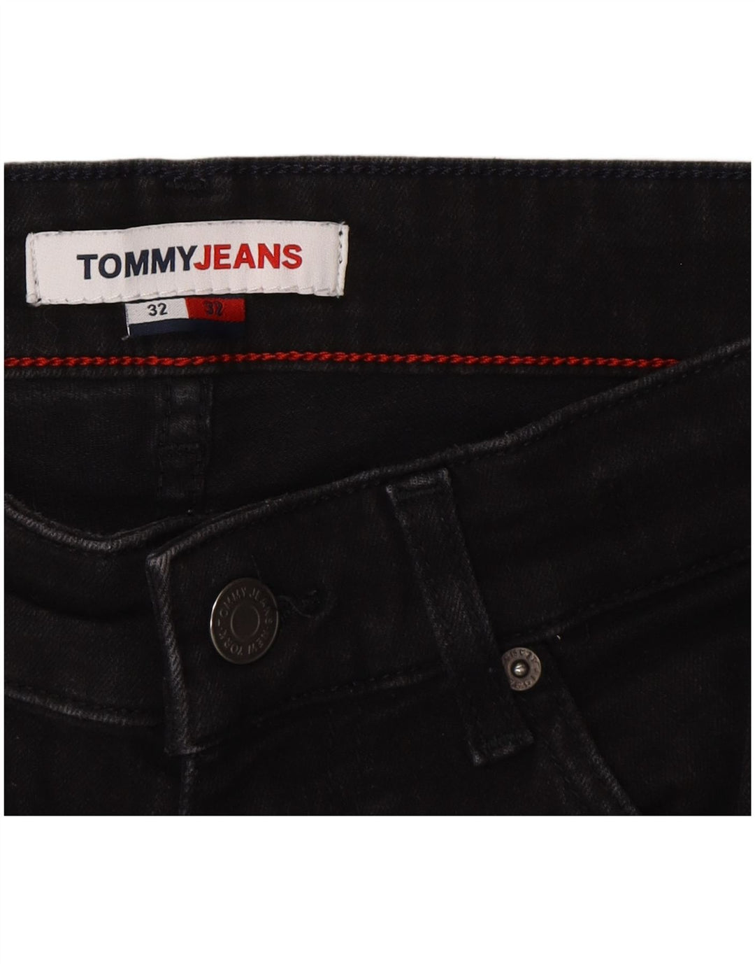 Tommy Hilfiger Masculino Scanton Slim Jeans W32 L32 Cinza Algodão