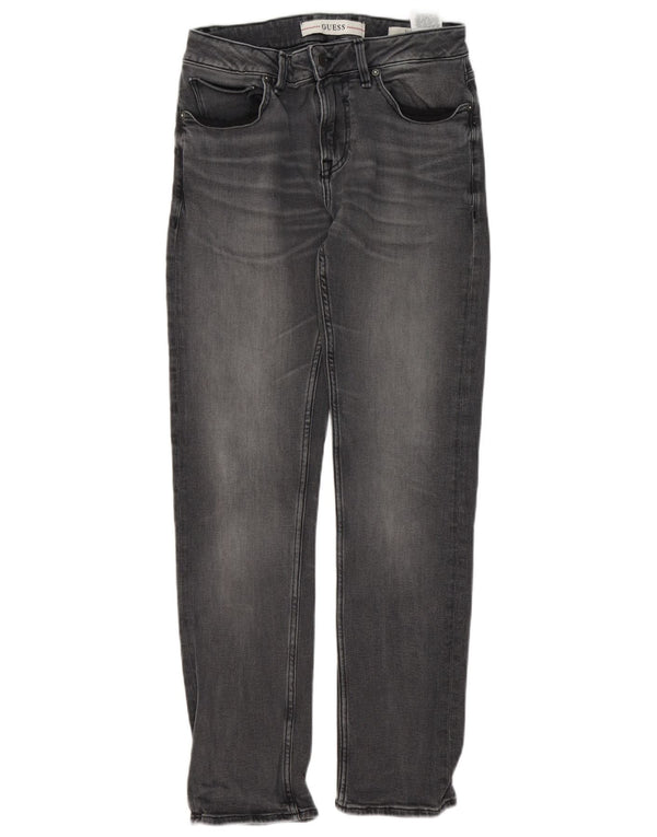 Guess Mens Slim Jeans W30 L31 Cinza Algodão