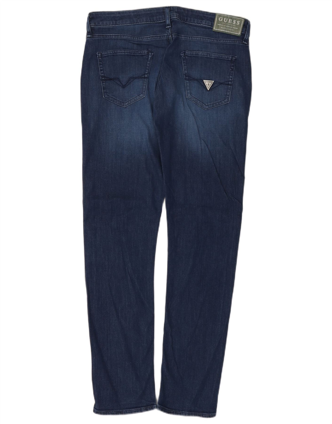 Guess Jeans Slim Feminino W32 L31 Azul Marinho Algodão