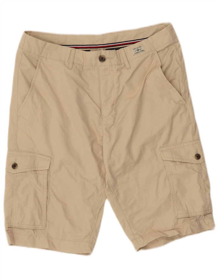 Shorts cargo masculino Tommy Hilfiger W32 algodão bege médio