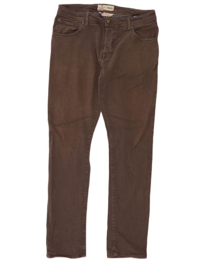 Hackett Calça masculina slim casual W36 L32 algodão cinza