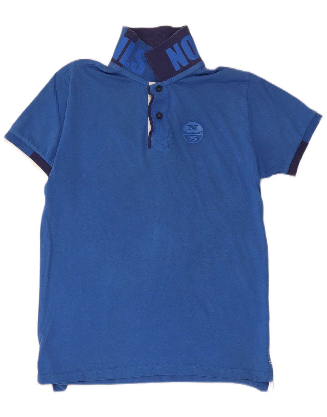 Polo gráfico masculino NORTH SAILS pequeno azul