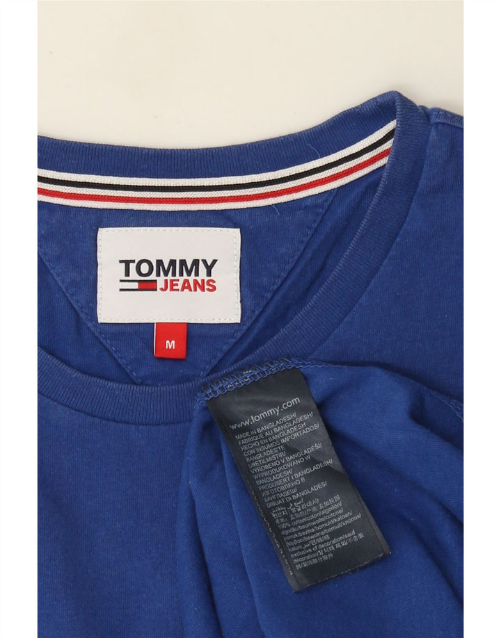 Camiseta masculina Tommy Hilfiger Top médio algodão azul