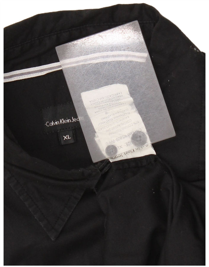Camisa masculina Calvin Klein Jeans XL algodão preto