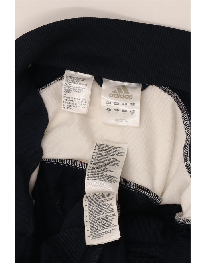 ADIDAS Mens Tracksuit Top Jacket UK 36/38 Pequeno Azul Marinho Colourblock