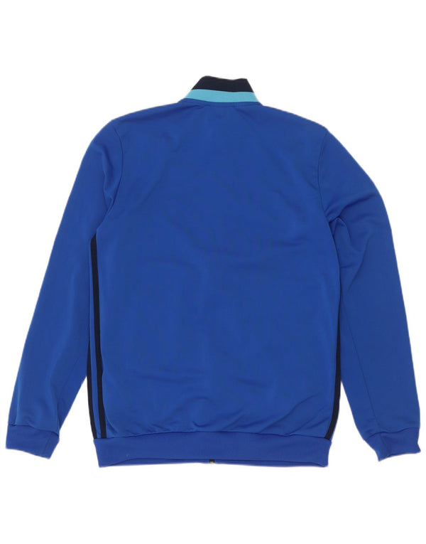 Jaqueta Adidas Meninos Treino Top 13-14 Anos Azul Colorblock Poliéster