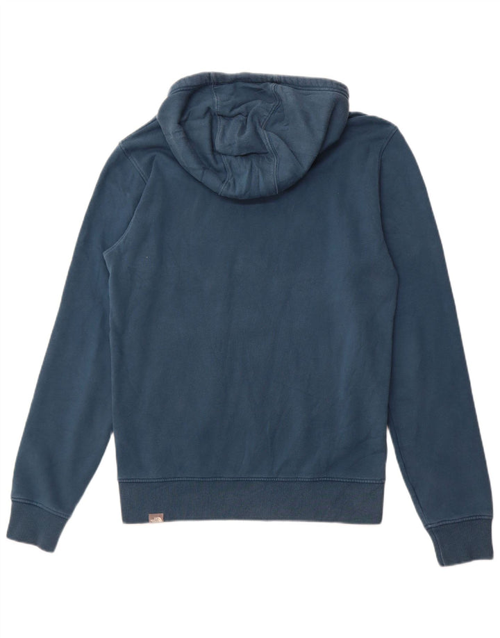 THE NORTH FACE Suéter gráfico masculino com capuz e algodão azul pequeno