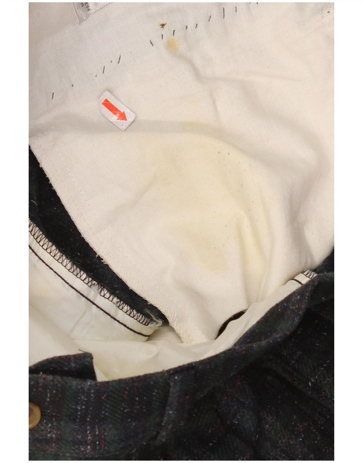 Calça Ciao Masculina Reta Casual IT 48 Médio W32 L33 Xadrez Verde