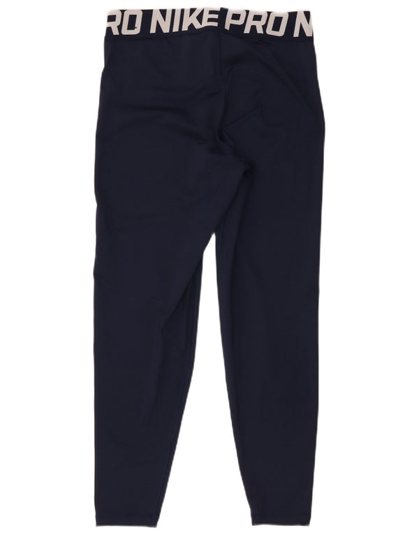 Leggings Nike Feminino Dri Fit Graphic UK 14 Médio Azul Marinho Poliéster
