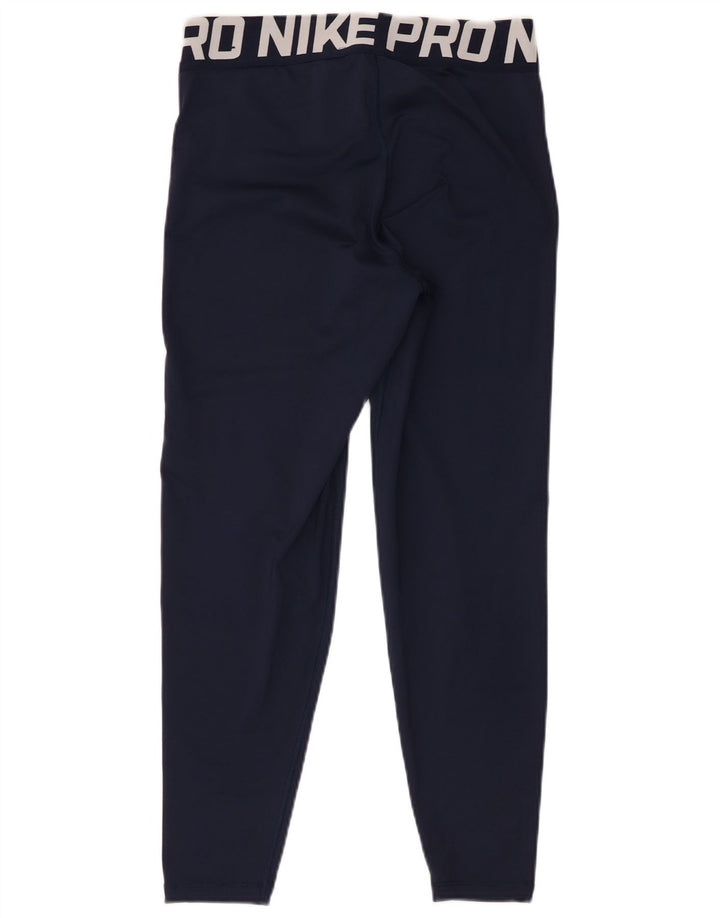 Leggings Nike Feminino Dri Fit Graphic UK 14 Médio Azul Marinho Poliéster