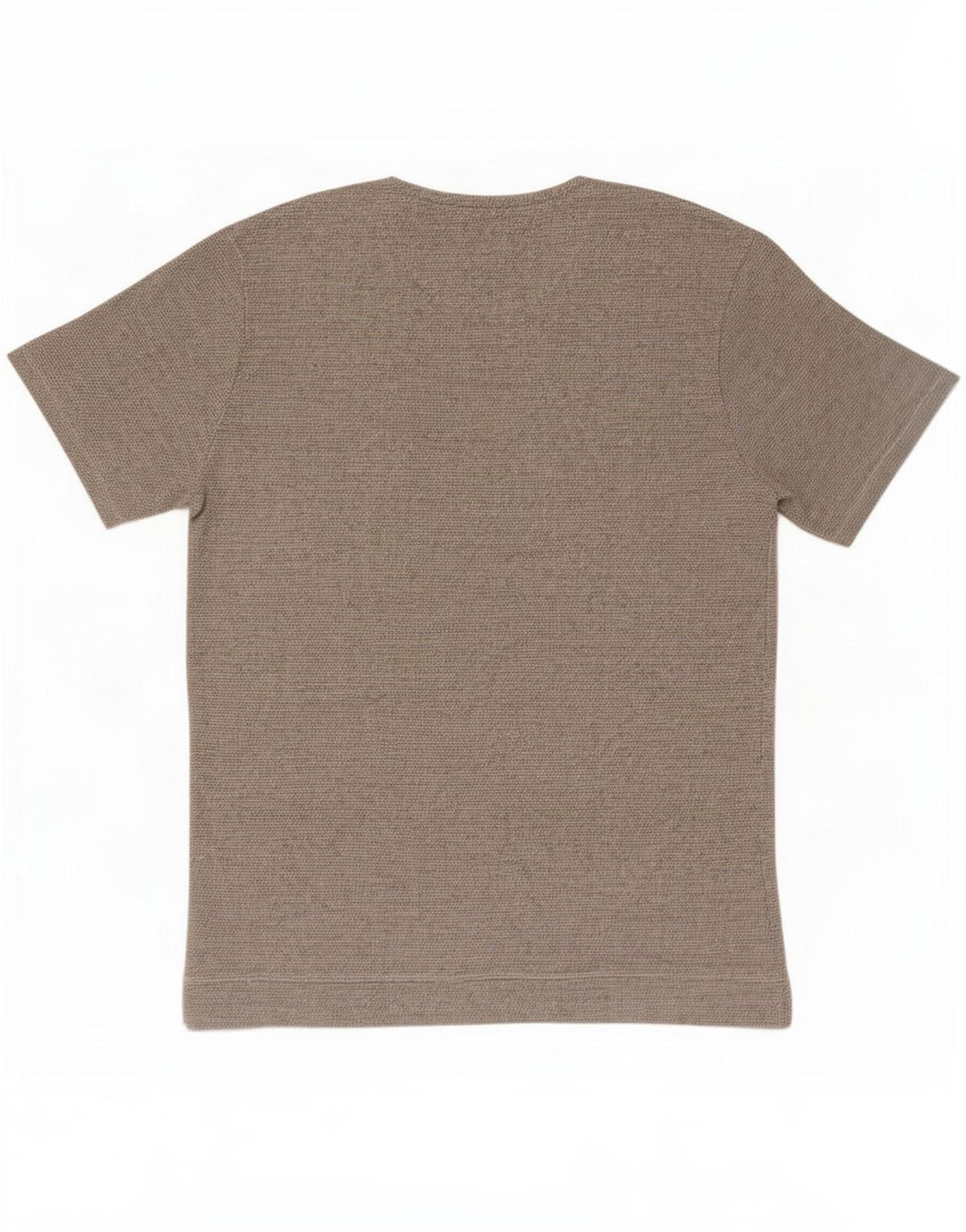 Camiseta masculina Zara Top grande algodão cinza
