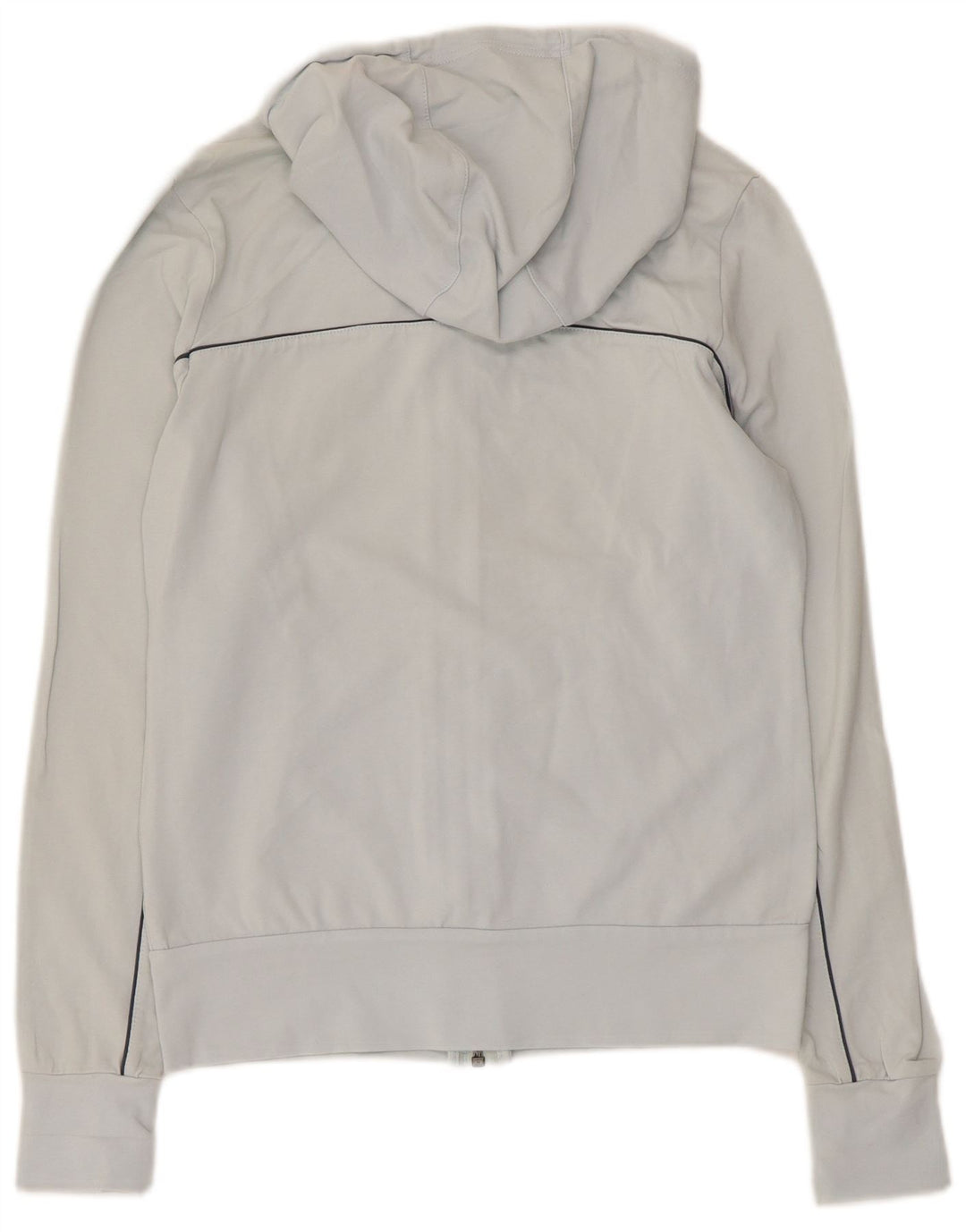 Suéter Nike feminino com capuz e zíper UK 12/14 Azul Médio