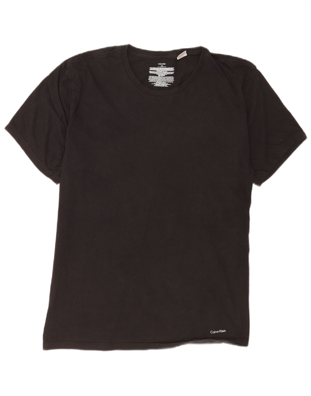 Camiseta masculina Calvin Klein grande algodão preto