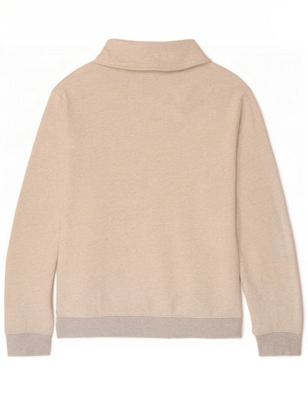 Suéter masculino Levi's com gola xale e algodão manchado cinza médio