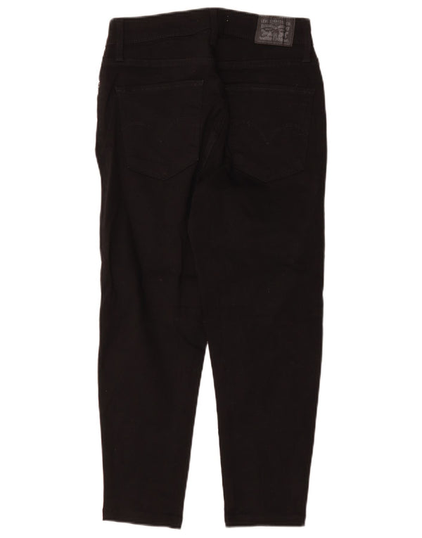 Calça jeans feminina Levi's 721 Capri cintura alta skinny W26 L21 algodão preto