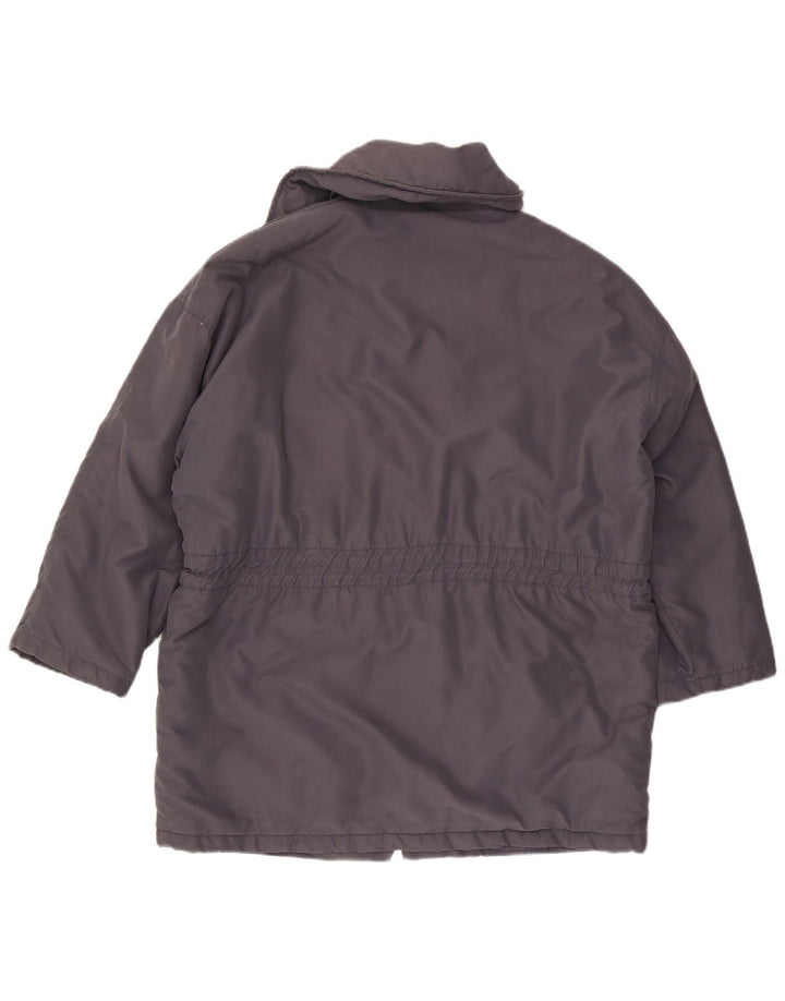 Jaqueta utilitária feminina vintage UK 16 grande cinza