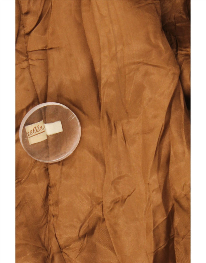 Casaco de couro masculino vintage IT 52 XL couro marrom