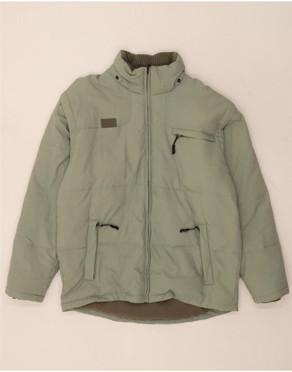 Jaqueta acolchoada masculina Fila UK 36 pequena verde