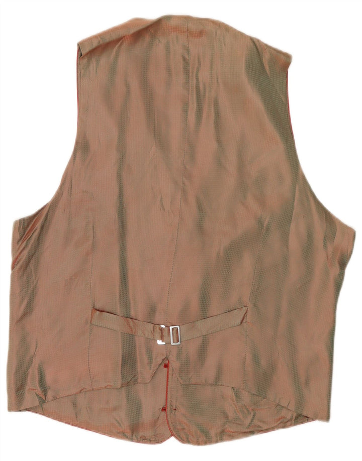 Colete masculino VINTAGE IT 50 Viscose colorblock vermelho médio